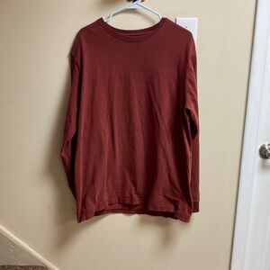 Duluth Trading Co Men's Maroon Long Sleeve Shirt